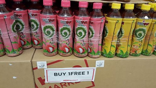 Buy one get one free at Hero Supermarket as of 24 July 2016