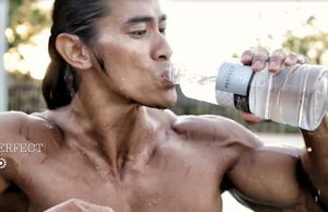 Using masculinity to promote premium alkaline water