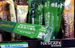 Instant coffee brands at c-stores in China, Thailand, Philippines