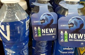 Umbro Isotonic Drink now with non-carbonated option