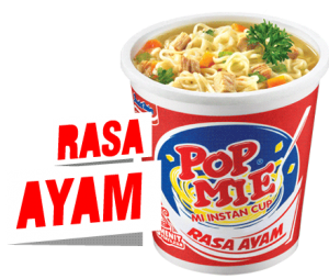 Pop Mie in sytrofoam