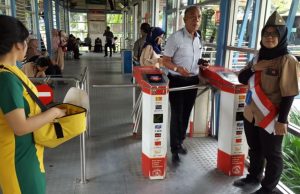 belVita activation on Transjakarta BRT bus network