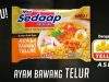New Mie Sedaap Ayam Bawang Telur with real egg pieces