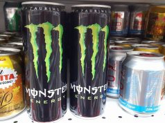 Monster energy drink arrives and distributed by Coca-Cola