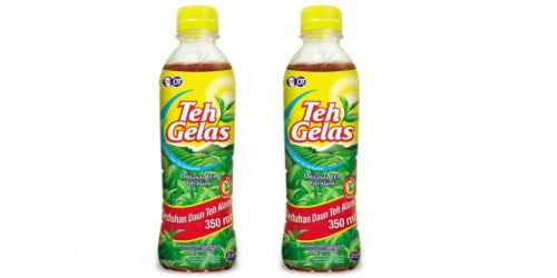New packaging for Teh Gelas with less sugar option Mini 