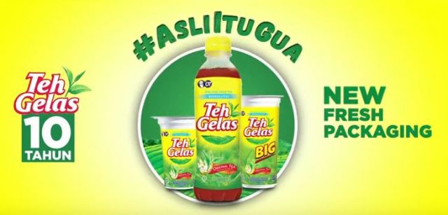 New packaging for Teh Gelas with less sugar option Mini New packaging for Teh Gelas with less sugar option Mini