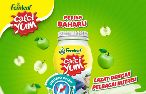 New Fernleaf CalciYum apple flavoured cultured milk drink