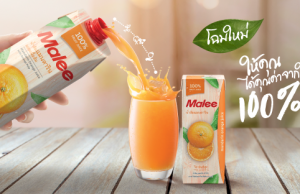 Malee embraces leaf-shaped UHT carton for 100% premium juice