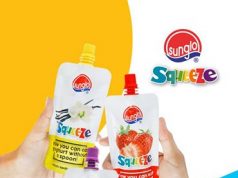 Sunglo Squeeze pouch yoghurt maximises packaging to shout out goodness