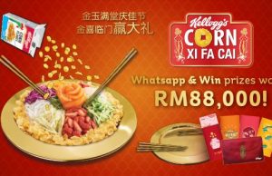 Kellogg’s corn flakes to provide the crunchiness in Yu Sang