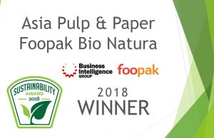 Asia Pulp & Paper’s Foopak Bio Natura Compostable Food Packaging Solution Awarded “Sustainability Product of the Year”