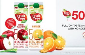 Fruit Tree Fresh with 50% less sugar and calories