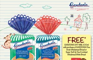 Gardenia selling UHT milk in Singapore