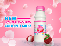 New Nutrigen lychee cultured milk and Yobick sakura yogurt drink