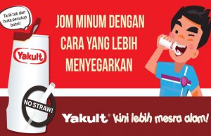 Yakult ditches straw to save the environment