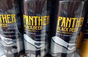 Panther Black beer made from four malts