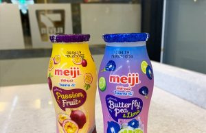 Meiji Butterfly Pea yoghurt drink & new dessert-inspired yogurts