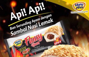 New Mighty White Flossy Bun with Sambal Nasi Lemak