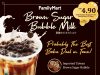 FamilyMart own brown sugar bubble milk tea is extremely popular