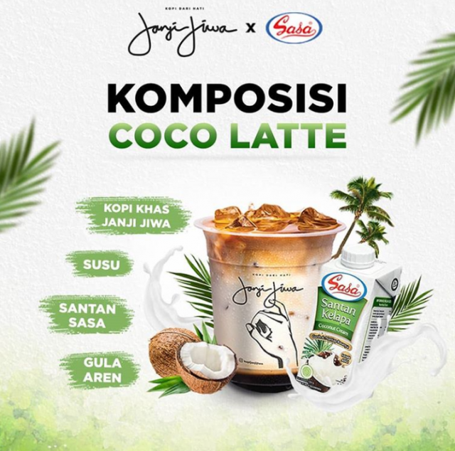 Kopi  Janji Jiwa x  Sasa new Coco Latte  drink Mini Me Insights
