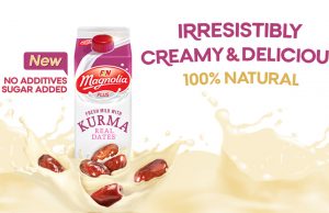 New F&N Plus Fresh Milk with Kurma positioned as creamy, delicious and full of goodness