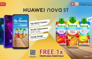 HUAWEI nova 5T Big Rewards: Free Tropicana essentials