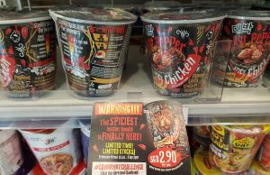 The turn of Daebak Ghost Pepper Spicy Chicken Noodle to dare Singaporeans