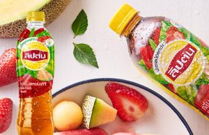 New Lipton Ice Tea Strawberry Melon with lower sugar, lower plastic use