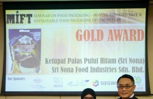 Sri Nona Ketupat Won MIFT (Malaysian Institute of Food Technology) Product Innovation Gold Award 2019