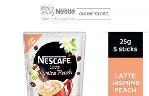 New Nescafe latte with peach and jasmine