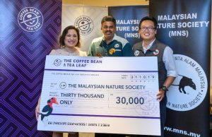 The Coffee Bean & Tea Leaf “Save Bill” Campaign Raises RM 30,000 for Malaysian Nature Society Hornbill Conservation Programme