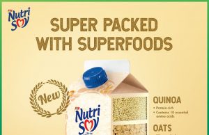 NutriSoy Fresh Soya Milk now comes with oats and quinoa
