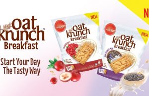 Chia seeds and cranberries in Munchy’s new Oat Krunch Breakfast range