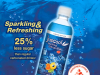 New limited edition Juscool Sparking Citrus Blue with 25% less sugar