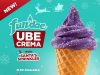 Ube Crema Fundae with Santa's Sprinkles