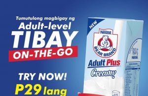 Now consumers can enjoy Bear Brand Adult Plus, Fortified on the go