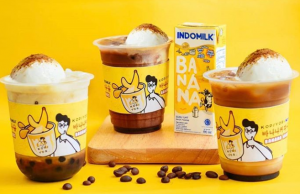 Indomilk banana flavoured milk X Kopi Yor