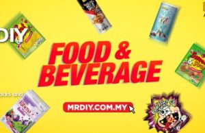 Food and beverages available for purchase on MR D.I.Y site