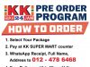 Pre-order fresh vegetables and seafood at KK Super Mart