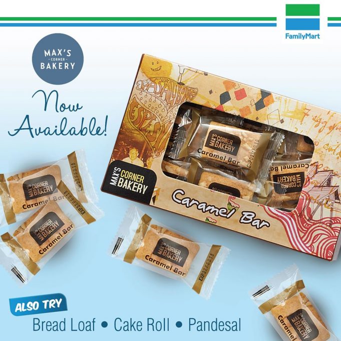 FamilyMart now sells Max's Corner Bakery caramel bars, CDO, Purefoods
