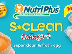 Nutriplus S*Clean coated with FDA-approved food grade oil for super clean, fresh eggs