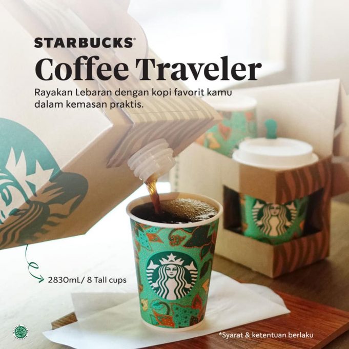 Starbucks Coffee Traveller (2,830ml) can serve up to 8 people Mini Me