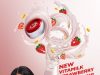 New Vitamilk Strawberry with less sugar, twist cap