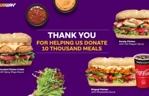 Subway Malaysia Donates 10,000 Meals to Frontliners & Underprivileged Communities