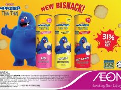 Mamee Monster Thin Thin Potato Crisps Crackers now comes in canister