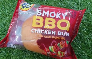Try the new Mighty White Smoky BBQ Chicken Bun with minced meat