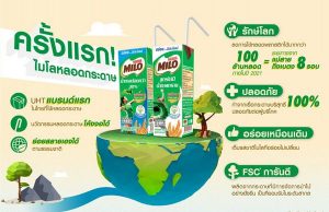 MILO Goes Eco! Introducing the “MILO UHT Paper Straw” for the First Time in Thailand