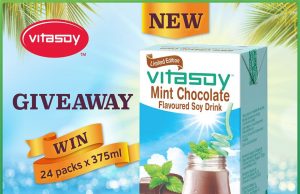 Enjoy the light minty kick with Vitasoy Mint Chocolate Flavoured Soya Drink