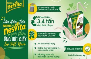 Nestlé Vietnam 5 Beans go paper straw