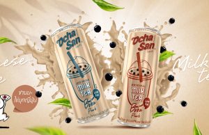 Ochasan RTD milk tea offers boba pearls and low fat, less sugar